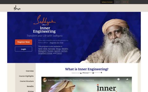 Inner Engineering Online - Isha Foundation