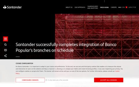 Santander successfully completes integration of Banco ...