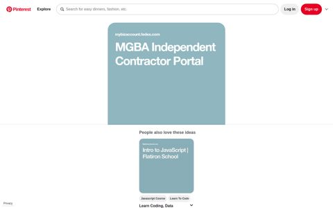 MGBA Independent Contractor Portal in 2020 - Pinterest