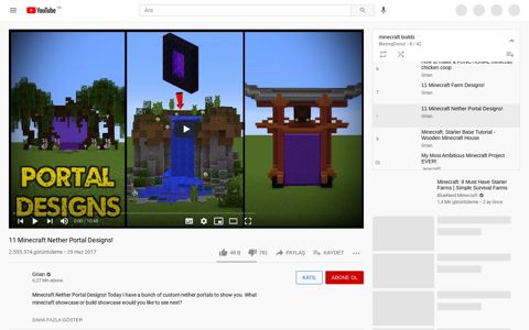 11 Minecraft Nether Portal Designs! - YouTube
