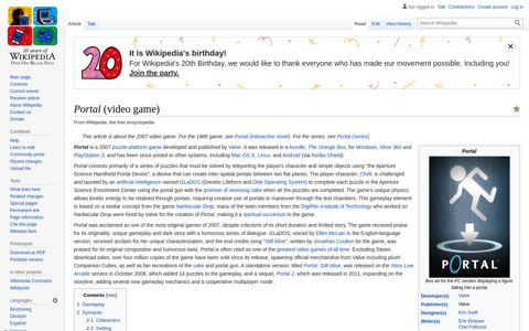 Portal (video game) - Wikipedia
