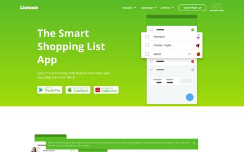 Listonic: The Smart Shopping List App for Android, IOS, Online
