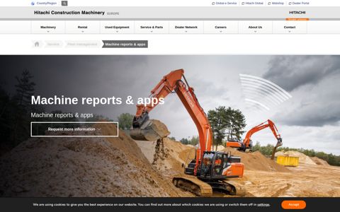 Machine reports & apps - Hitachi Construction Machinery
