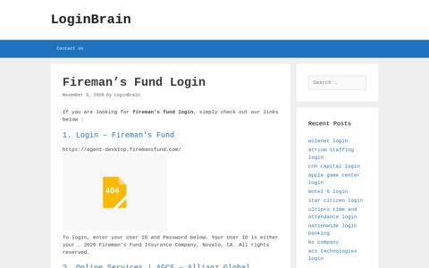 Fireman'S Fund - Login - Fireman'S Fund - LoginBrain
