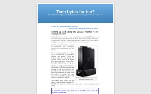 Setting up and using the Seagate GoFlex Home storage system