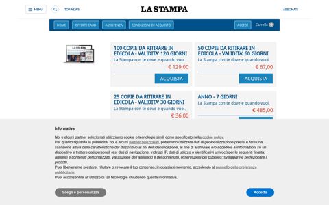 Edicola Digitale La Stampa - Abbonati a La Stampa