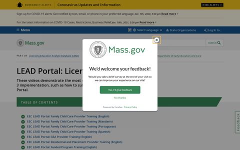 LEAD Portal: Licensing Transactions | Mass.gov