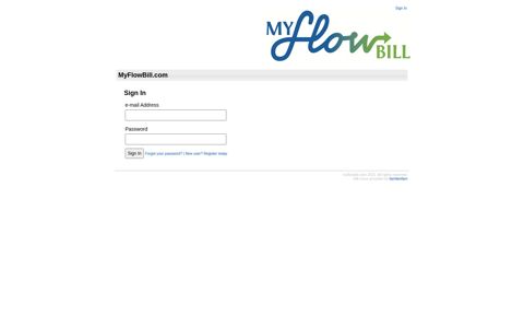 MyFlowBill | Sign In