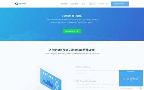 Customer Portal – QBench – Cloud Based LIMS