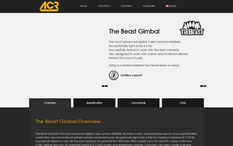 The Beast Gimbal | ACR Systems SA