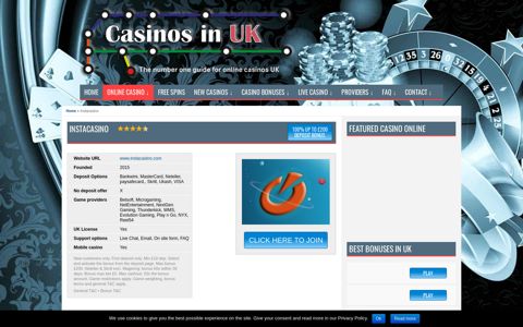 Instacasino | - Casinos in UK