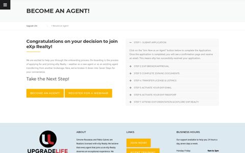 Become an Agent! – Upgrade Life