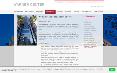 Welcome to Hines Warner Center's Tenant® Portal