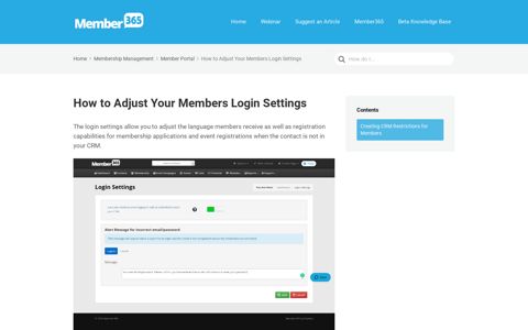 How to Adjust Your Members Login Settings – Support ...