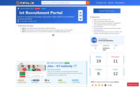 Ict Recruitment Portal
