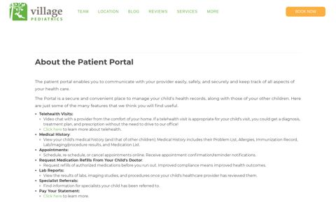 Patient Portal FAQs | Village Pediatrics