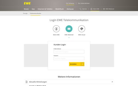 EWE Webmail - Login EWE Telekommunikation