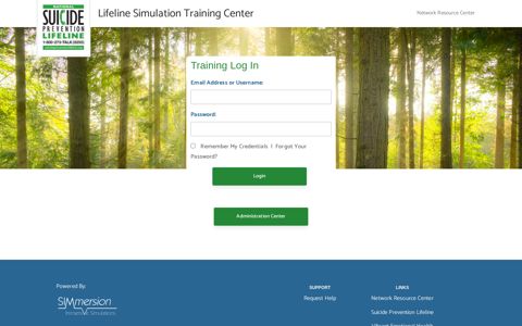 Lifeline Training Simulation Login
