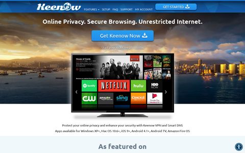 Keenow - High-Speed VPN for iOS, Fire OS and Android (+TV)