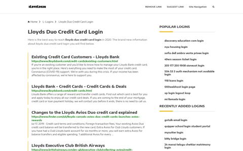 Lloyds Duo Credit Card Login ❤️ One Click Access - iLoveLogin