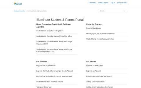 Illuminate Student & Parent Portal – Illuminate Education