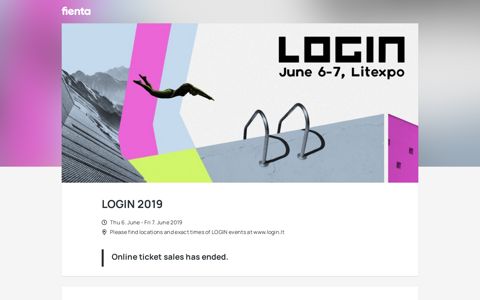 LOGIN 2019 - Tickets | Fienta