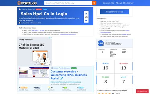 Sales Hpcl Co In Login - Portal-DB.live