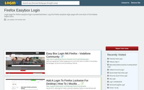 Firefox Easybox Login | Accedi Firefox Easybox - Loginii.com