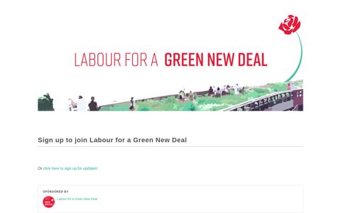 Sign up to join Labour for a Green New Deal - Action Network