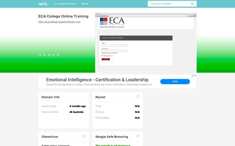 ecacollege.elearninglogin.com - ECA College Online Training ...