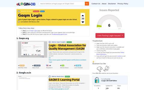 Gaqm Login - A database full of login pages from all over the ...