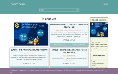 eurous net - General Information about Login - Logines.co.uk