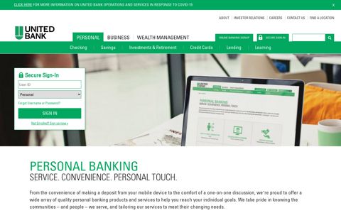 Personal Banking - United Bank