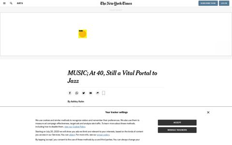 MUSIC; At 40, Still a Vital Portal to Jazz - The New York Times