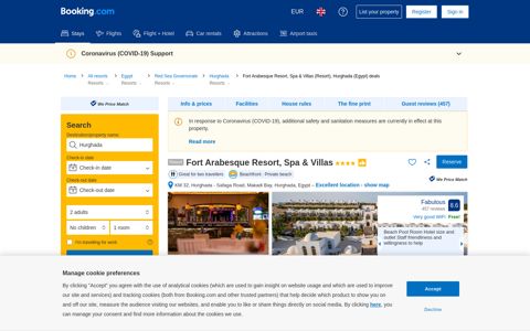 Fort Arabesque Resort, Spa & Villas, Hurghada – Updated ...
