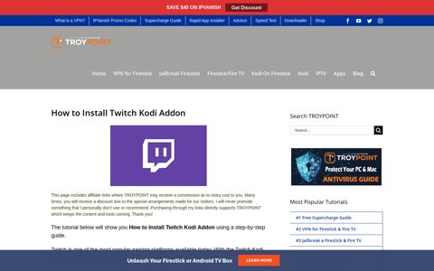 How to Install Twitch Kodi Addon - Troypoint