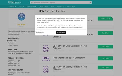 15% off HSN Coupon Codes & Coupons + Free Shipping 2020