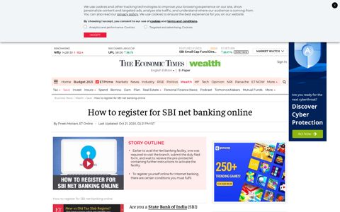 SBI online banking registration: How to register for SBI net ...