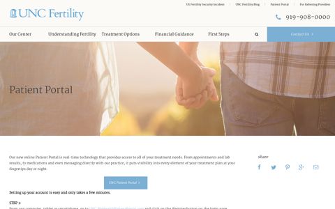 UNC Fertility Patient Portal