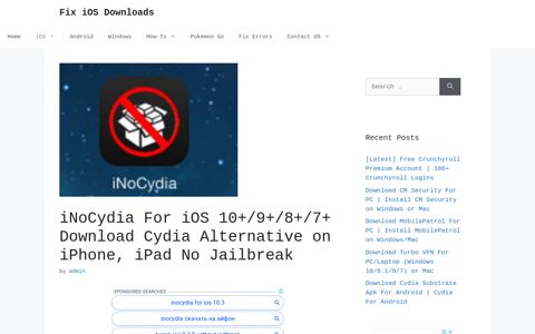 Free Download iNoCydia For iOS Without JailBreak iPhone ...