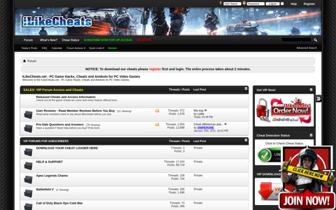 ILikeCheats.net - PC Game Hacks, Cheats and Aimbots for PC ...