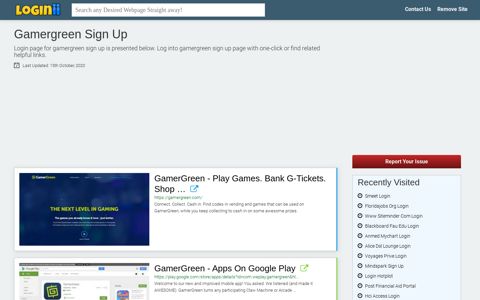 Gamergreen Sign Up - Loginii.com