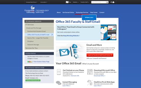 Office 365 Faculty and Staff Email - GSU Technology