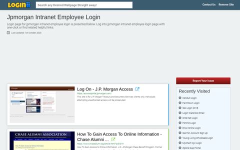 Jpmorgan Intranet Employee Login - Loginii.com