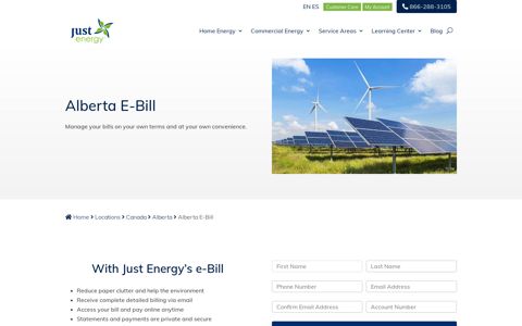 Alberta E-Bill | Just Energy