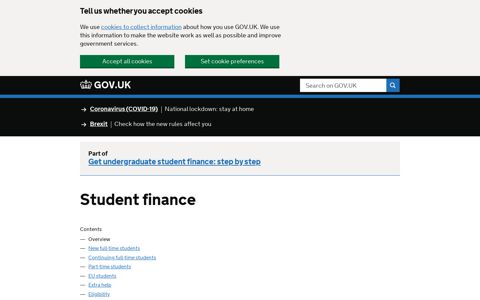Student finance - GOV.UK
