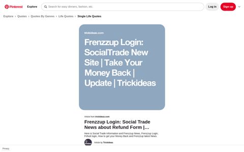 Frenzzup Login: SocialTrade New Site | Take Your Money ...