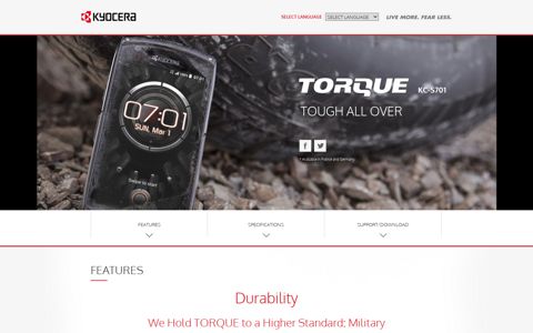TORQUE KC-S701 | Mobile Phones - Android 4G LTE ...