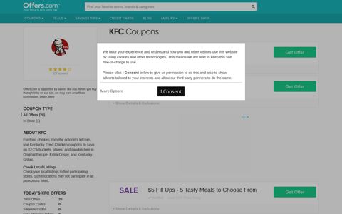 KFC Coupons & Specials (Dec. 2020) - Offers.com