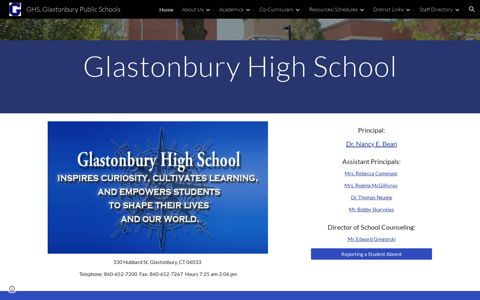 GHS, Glastonbury Public Schools - Google Sites